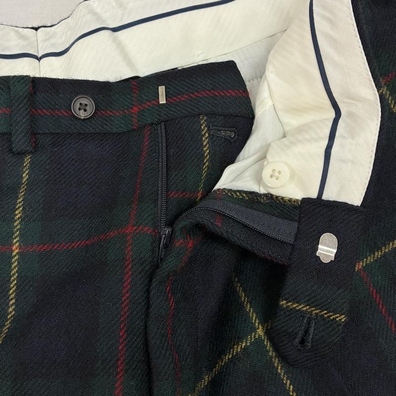 ローレンラルフローレン LAUREN RALPH LAUREN パンツ スラックス タータンチェック ウール ジッパーフライ スラックス 40インチ メンズ USED 古着 中古 50161313