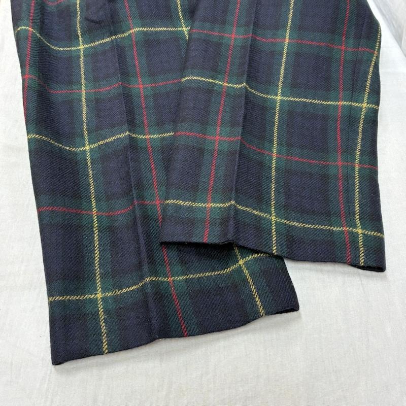 ローレンラルフローレン LAUREN RALPH LAUREN パンツ スラックス タータンチェック ウール ジッパーフライ スラックス 40インチ メンズ USED 古着 中古 50161313