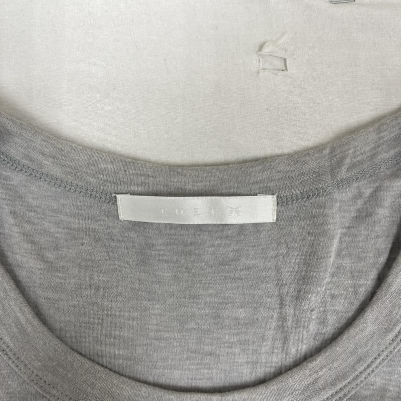 ロア－ roar カットソー 七分袖 日本製 00s archive 十字架 星 刺繍 グラフィック Tシャツ 09frlt-13 2 灰 / グレー / gray メンズ USED 古着 中古 50161317