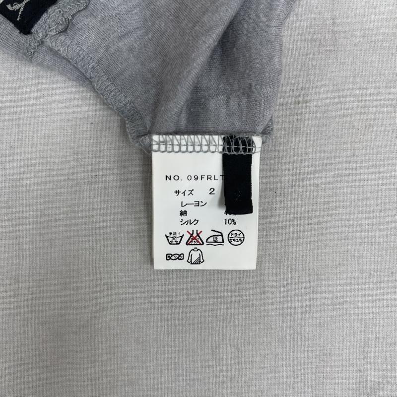 ロア－ roar カットソー 七分袖 日本製 00s archive 十字架 星 刺繍 グラフィック Tシャツ 09frlt-13 2 灰 / グレー / gray メンズ USED 古着 中古 50161317