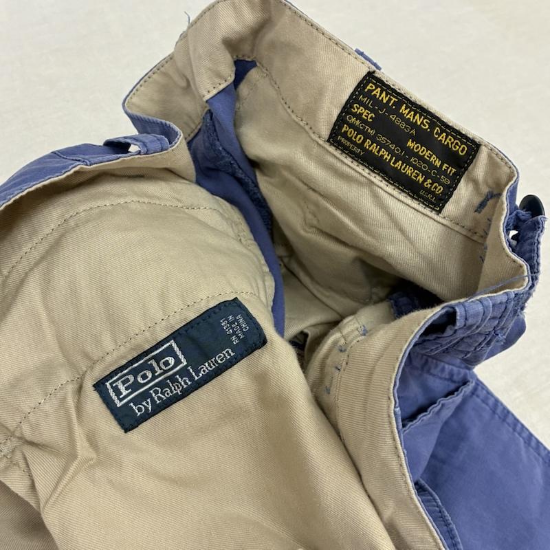 ポロバイラルフローレン Polo by RALPH LAUREN パンツ ワークパンツ、ペインターパンツ ダブルニー 6P コットン カーゴパンツ 40インチ メンズ USED 古着 中古 50161318