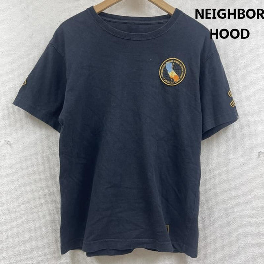 ネイバーフッド NEIGHBORHOOD Tシャツ 半袖 日本製 ALTAMONT ワッペン プリント Tシャツ 黒 / ブラック / black メンズ USED 古着 中古 50161325