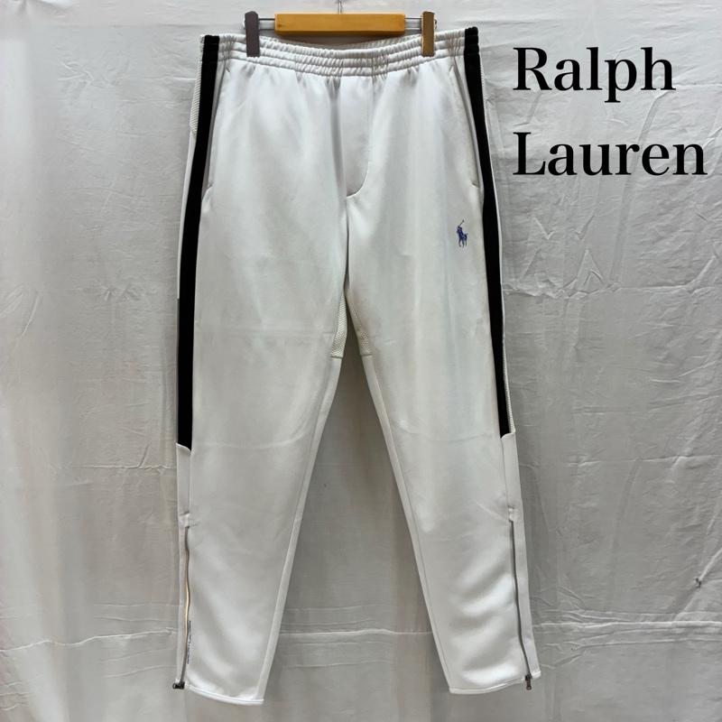 ポロラルフローレン POLO RALPH LAUREN ボトムス ボトムス ポニー プリント サイドライン 裾ジップ イージー トラックパンツ ジャージ XL メンズ USED 古着 中古 50161326