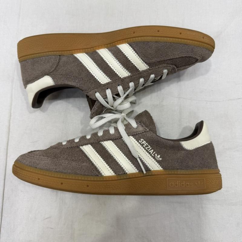 アディダス adidas スニーカー スニーカー IF6490 ハンドボール スペツィアル ブラウン/オフホワイト/ガム US8/25cm US：8 ベージュ / ベージュ / beige レディース USED 古着 中古 50161334