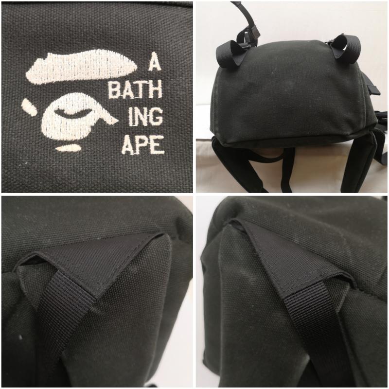 アベイシングエイプ A BATHING APE リュックサック、デイパック リュックサック、デイバッグ 90s PORTER バックパック リュック - 黒 / ブラック / black メンズ USED 古着 中古 50161335
