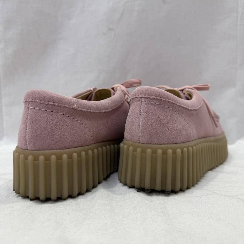 クラークス Clarks スニーカー スニーカー TORHILL BEE ダスティーローズスエード UK6/24.5cm US：6 ボーダー柄 桃 / ピンク / pink レディース USED 古着 中古 50161338