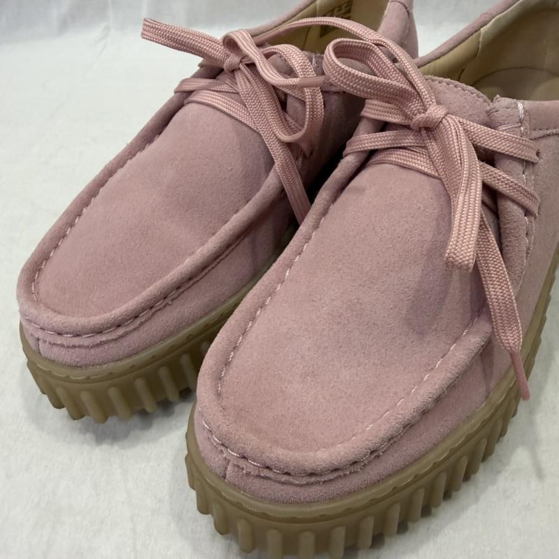 クラークス Clarks スニーカー スニーカー TORHILL BEE ダスティーローズスエード UK6/24.5cm US：6 ボーダー柄 桃 / ピンク / pink レディース USED 古着 中古 50161338