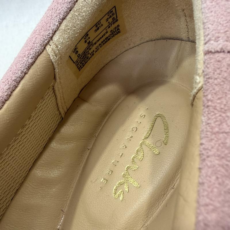クラークス Clarks スニーカー スニーカー TORHILL BEE ダスティーローズスエード UK6/24.5cm US：6 ボーダー柄 桃 / ピンク / pink レディース USED 古着 中古 50161338