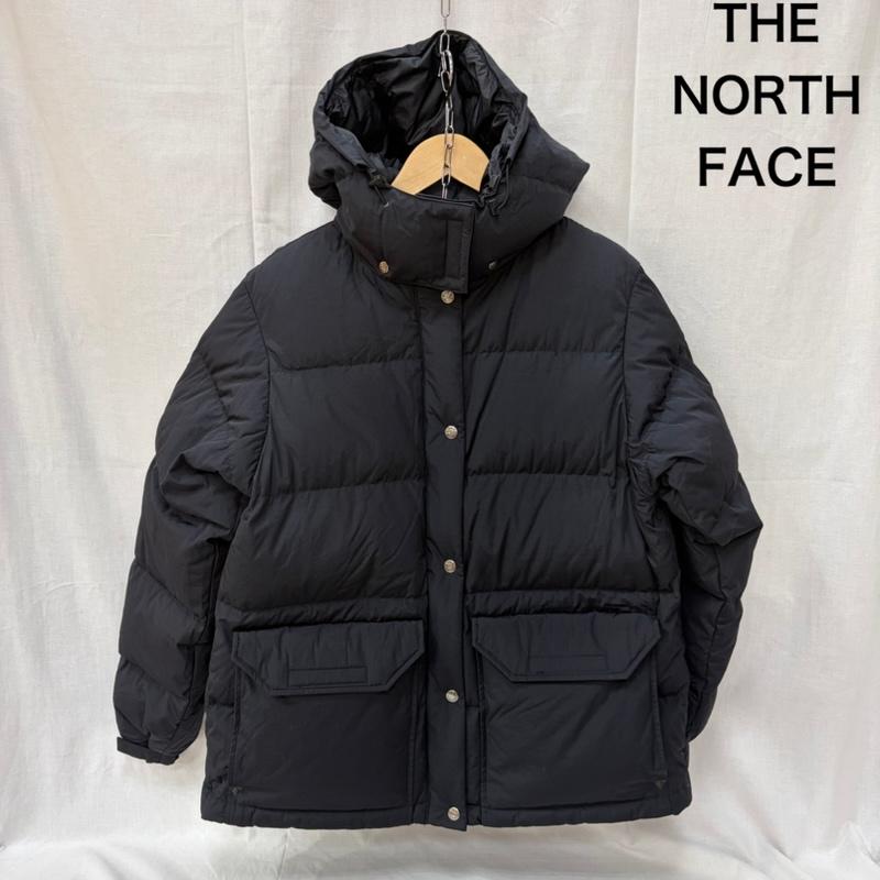 ザノースフェイス THE NORTH FACE ジャケット、上着 ダウンジャケット ndw92531 CAMP SIERRA SHORT black XL ダブルジップ フード取り外し可能 XL ロゴ、文字 黒 / ブラック / black レディース USED 古着 中古 50161339