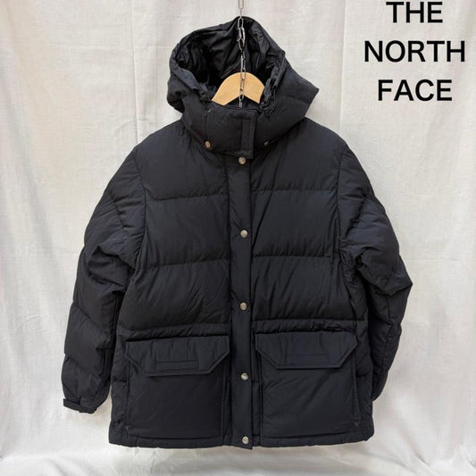 ザノースフェイス THE NORTH FACE ジャケット、上着 ダウンジャケット ndw92531 CAMP SIERRA SHORT black XL ダブルジップ フード取り外し可能 XL ロゴ、文字 黒 / ブラック / black レディース USED 古着 中古 50161339