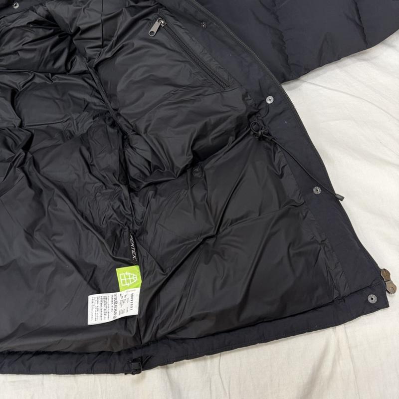 ザノースフェイス THE NORTH FACE ジャケット、上着 ダウンジャケット ndw92531 CAMP SIERRA SHORT black XL ダブルジップ フード取り外し可能 XL ロゴ、文字 黒 / ブラック / black レディース USED 古着 中古 50161339