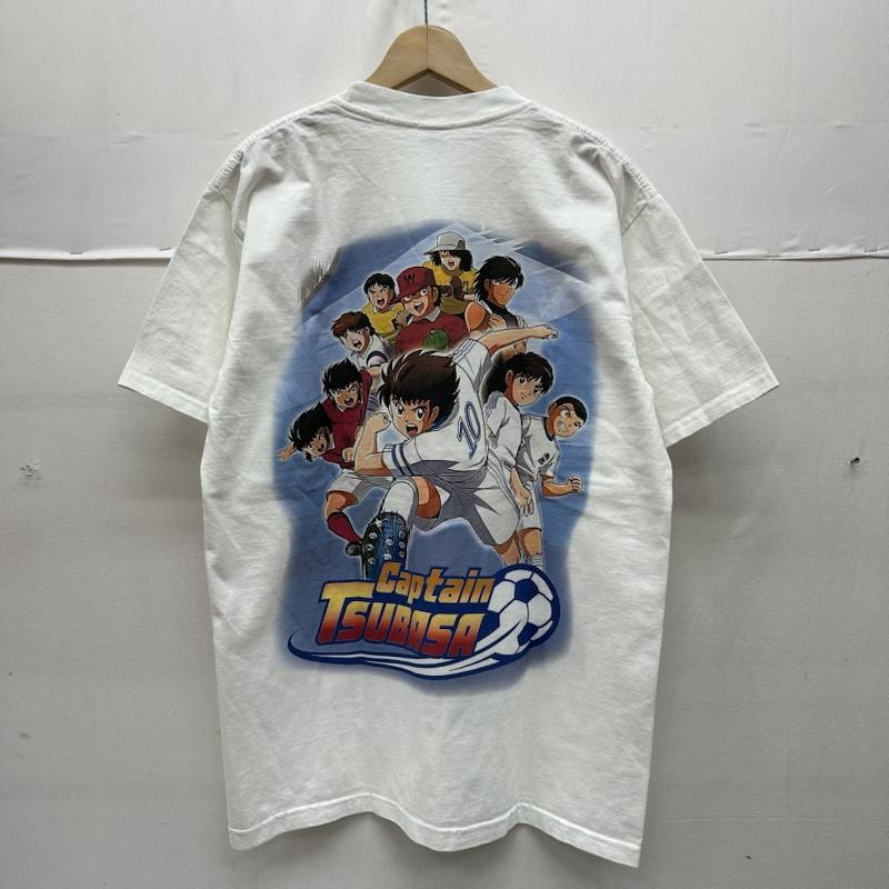 古着 USED Tシャツ 半袖 United Athle キャプテン翼 アニメ プリント Tシャツ L 白 / ホワイト / white メンズ USED 古着 中古 50161387