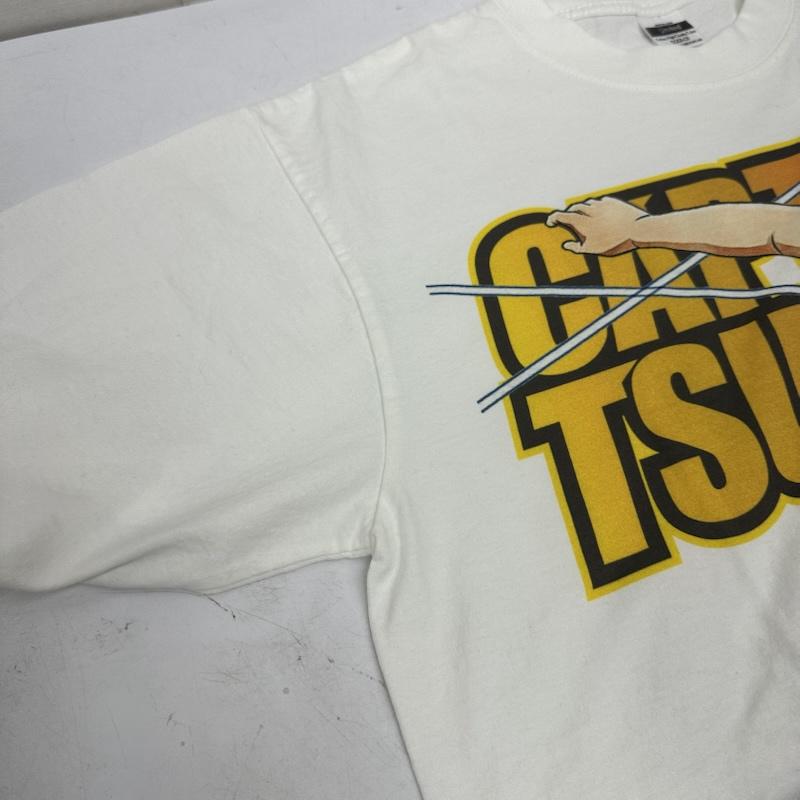 古着 USED Tシャツ 半袖 United Athle キャプテン翼 アニメ プリント Tシャツ L 白 / ホワイト / white メンズ USED 古着 中古 50161387