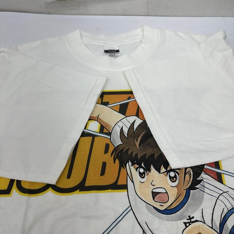 古着 USED Tシャツ 半袖 United Athle キャプテン翼 アニメ プリント Tシャツ L 白 / ホワイト / white メンズ USED 古着 中古 50161387