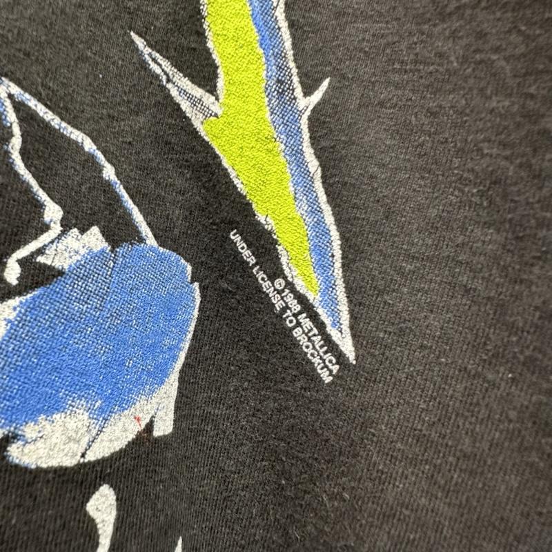 古着 USED Tシャツ 半袖 80s USA製 METALLICA And Justice for All バンド プリント Tシャツ バンT XL 黒 / ブラック / black メンズ USED 古着 中古 50161388