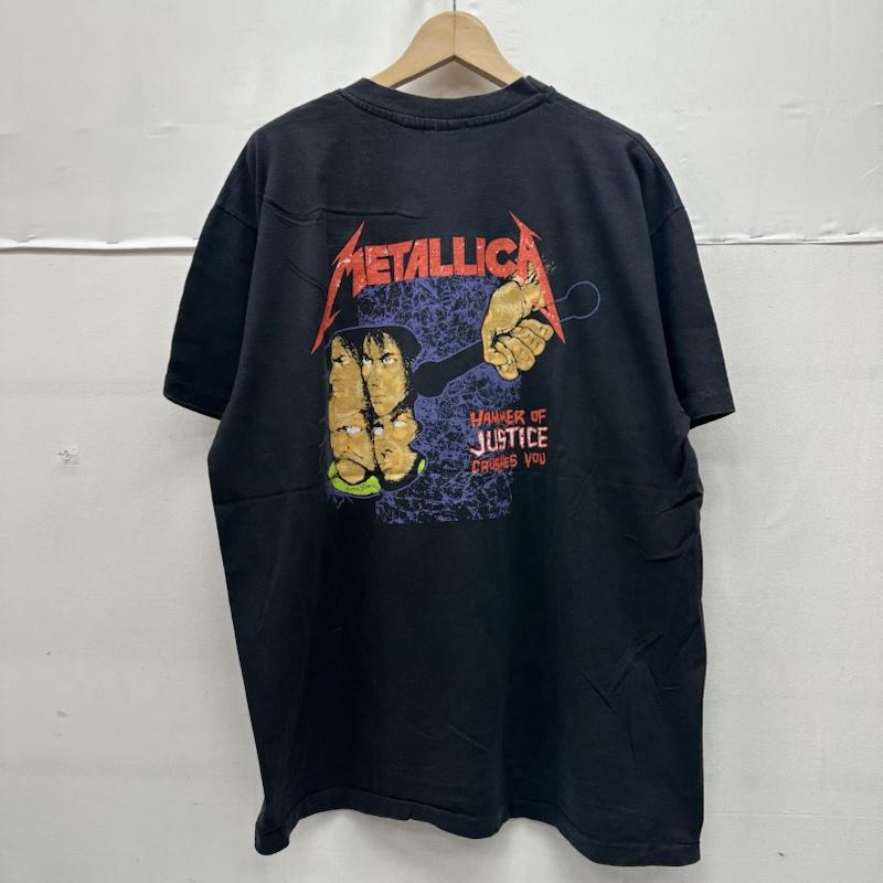 古着 USED Tシャツ 半袖 80s USA製 METALLICA And Justice for All バンド プリント Tシャツ バンT XL 黒 / ブラック / black メンズ USED 古着 中古 50161388