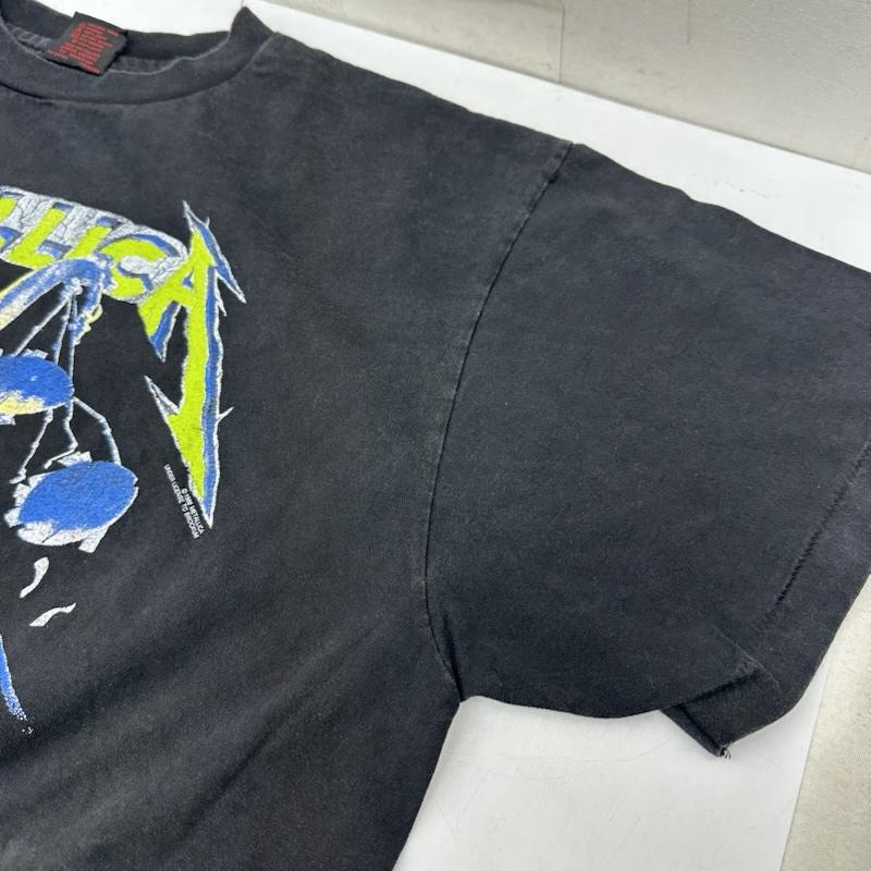 古着 USED Tシャツ 半袖 80s USA製 METALLICA And Justice for All バンド プリント Tシャツ バンT XL 黒 / ブラック / black メンズ USED 古着 中古 50161388