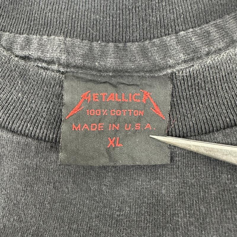 古着 USED Tシャツ 半袖 80s USA製 METALLICA And Justice for All バンド プリント Tシャツ バンT XL 黒 / ブラック / black メンズ USED 古着 中古 50161388