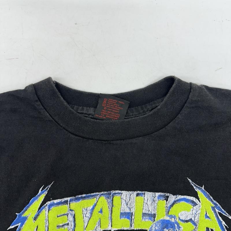 古着 USED Tシャツ 半袖 80s USA製 METALLICA And Justice for All バンド プリント Tシャツ バンT XL 黒 / ブラック / black メンズ USED 古着 中古 50161388