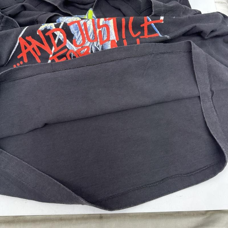 古着 USED Tシャツ 半袖 80s USA製 METALLICA And Justice for All バンド プリント Tシャツ バンT XL 黒 / ブラック / black メンズ USED 古着 中古 50161389