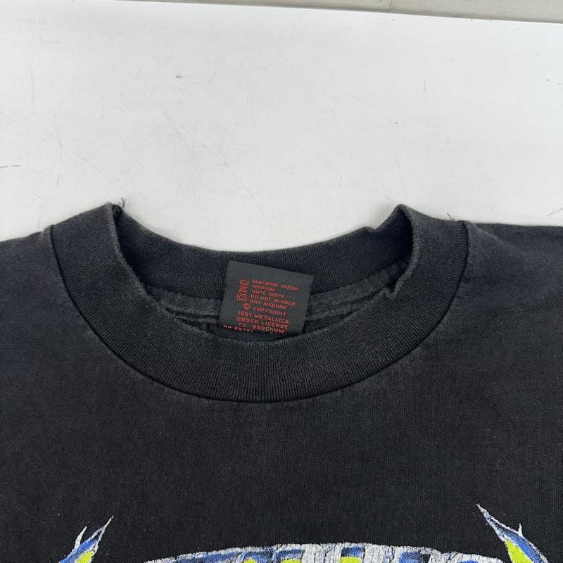 古着 USED Tシャツ 半袖 80s USA製 METALLICA And Justice for All バンド プリント Tシャツ バンT XL 黒 / ブラック / black メンズ USED 古着 中古 50161389