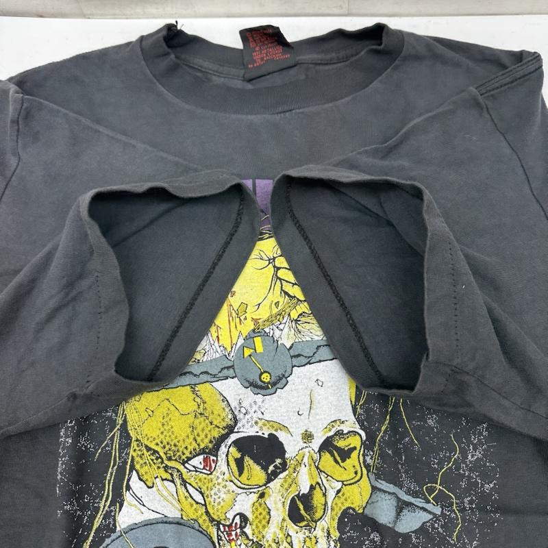 古着 USED Tシャツ 半袖 80s USA製 METALLICA Damaged Justice バンド プリント Tシャツ スカル バンＴ XL 黒 / ブラック / black X ダークグレー / ダークグレー / メンズ USED 古着 中古 50161391