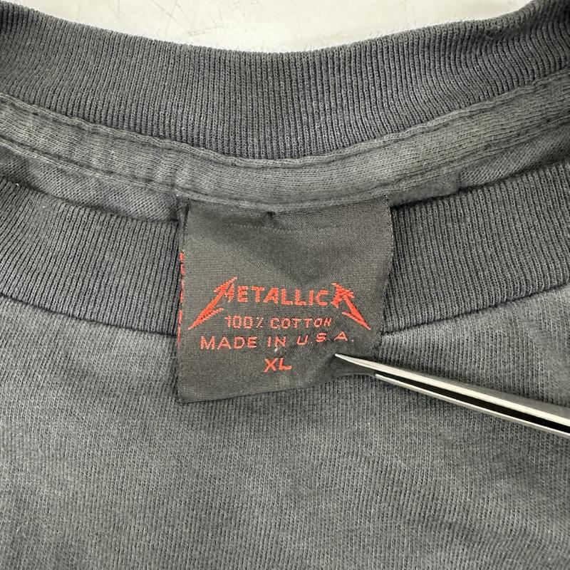 古着 USED Tシャツ 半袖 80s USA製 METALLICA Damaged Justice バンド プリント Tシャツ スカル バンＴ XL 黒 / ブラック / black X ダークグレー / ダークグレー / メンズ USED 古着 中古 50161391