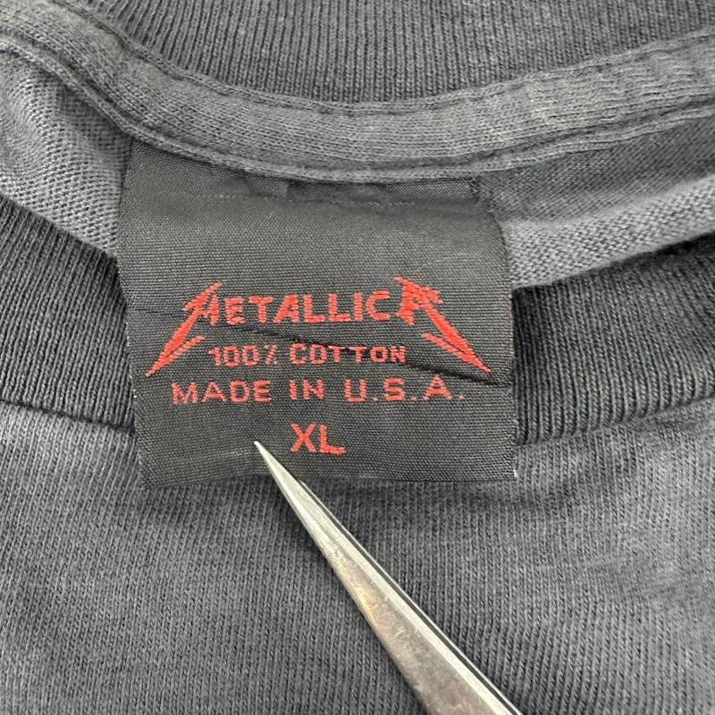 古着 USED Tシャツ 半袖 80s USA製 METALLICA Damaged Justice バンド プリント Tシャツ スカル バンＴ XL 黒 / ブラック / black X ダークグレー / ダークグレー / メンズ USED 古着 中古 50161393