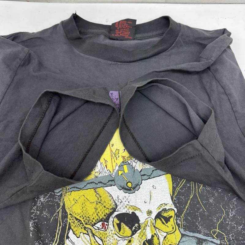 古着 USED Tシャツ 半袖 80s USA製 METALLICA Damaged Justice バンド プリント Tシャツ スカル バンＴ XL 黒 / ブラック / black X ダークグレー / ダークグレー / メンズ USED 古着 中古 50161393