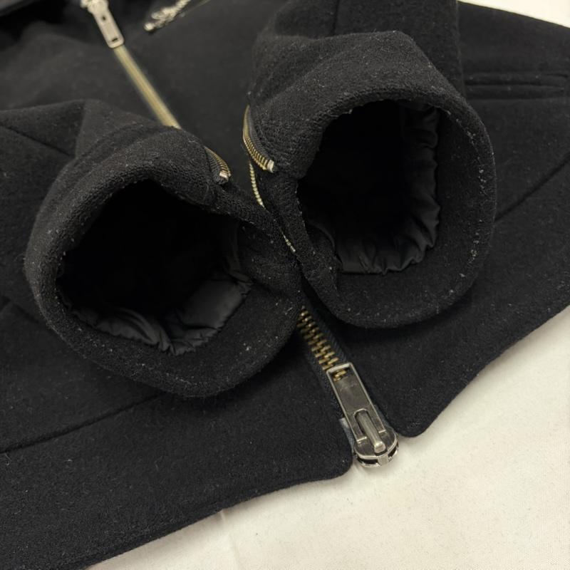 スカルワークス SKULLWORKS ジャケット、上着 ジャケット、ブレザー JACKROSE コラボ ウールジャケット ロゴ 刺繍 内側キルティング 3 ロゴ、文字 X 刺繍 黒 / ブラック / black X 白 / ホワイト / white メンズ USED 古着 中古 50161399