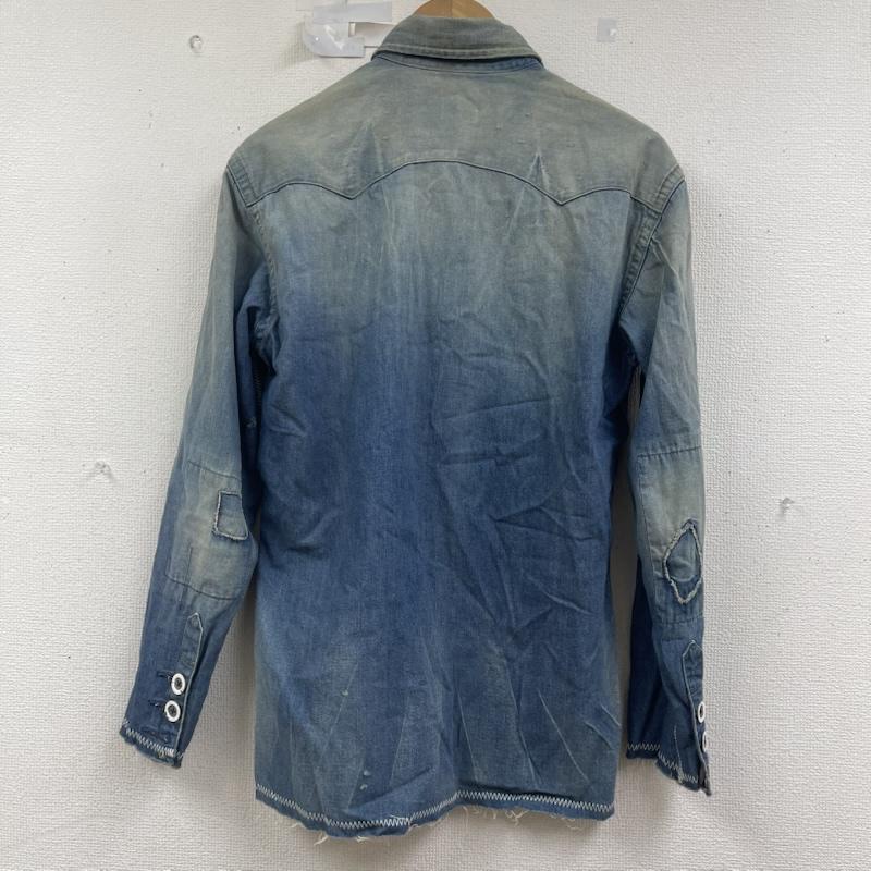 リーバイス Levi s シャツ、ブラウス 半袖 ショートホーンタグ 復刻 モデル デニム ウエスタン シャツ 60504-5375 L インディゴ / インディゴ / Indigo メンズ USED 古着 中古 50161409