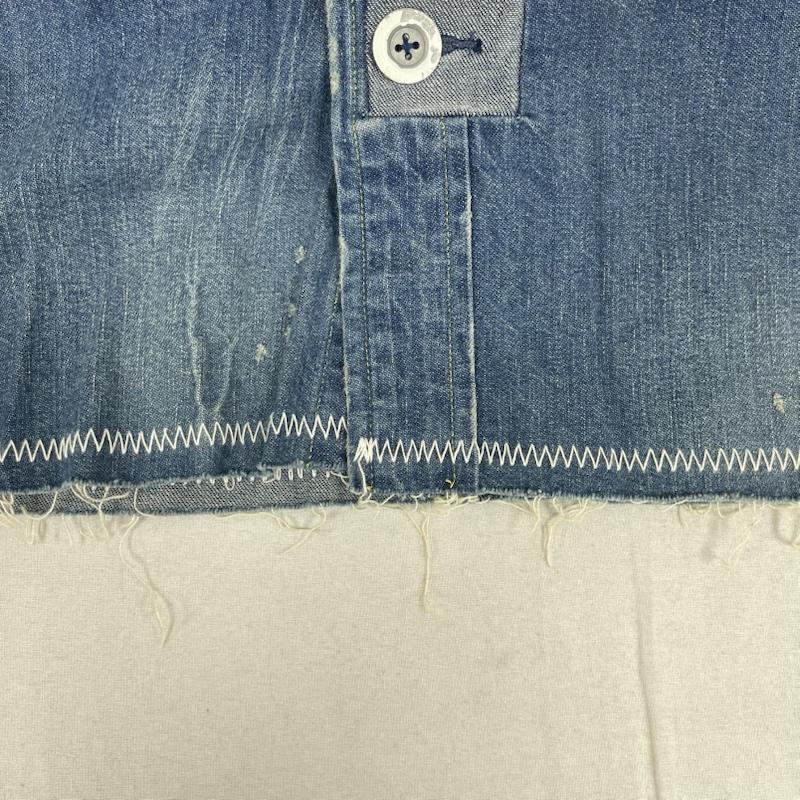 リーバイス Levi s シャツ、ブラウス 半袖 ショートホーンタグ 復刻 モデル デニム ウエスタン シャツ 60504-5375 L インディゴ / インディゴ / Indigo メンズ USED 古着 中古 50161409