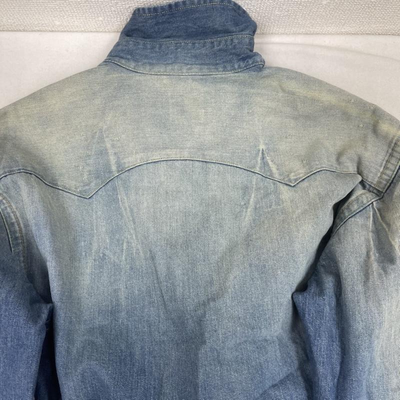 リーバイス Levi s シャツ、ブラウス 半袖 ショートホーンタグ 復刻 モデル デニム ウエスタン シャツ 60504-5375 L インディゴ / インディゴ / Indigo メンズ USED 古着 中古 50161409