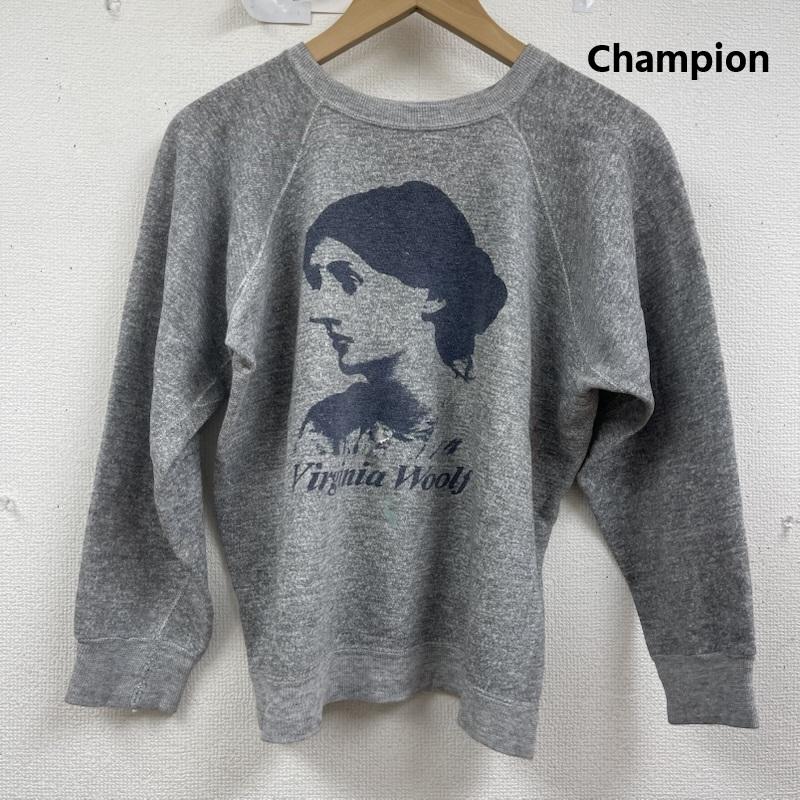 チャンピオン Champion トレーナー 長袖 80s トリコタグ グラフィック デザイン トレーナー スウェット M 灰 / グレー / gray レディース USED 古着 中古 50161414