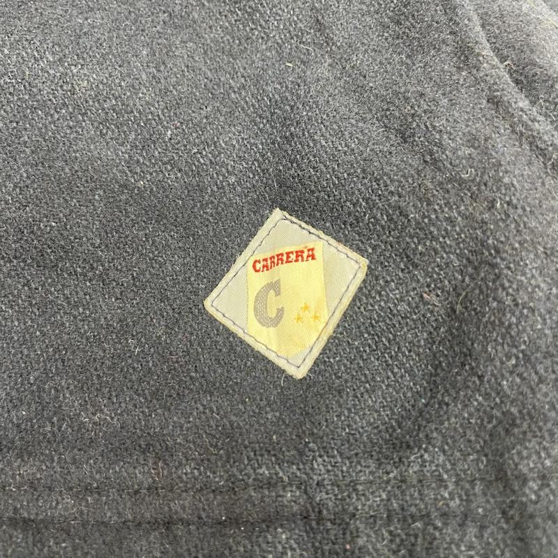 カレラ CARRERA ジャケット、上着 ジャンパー、ブルゾン ウールボンバー ジャケット 裏地 チェック ワンポイント ロゴ M チェック 紺 / ネイビー / navy メンズ USED 古着 中古 50161415