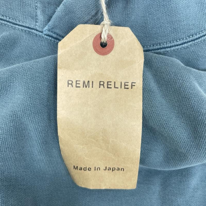 レミ レリーフ REMI RELIEF パーカー 長袖 日本製 SP加工 裏毛 パーカー フーディー rn6002sdg M 水色 / ライトブルー / メンズ USED 古着 中古 50161418