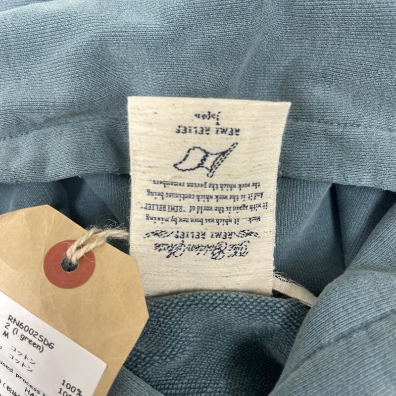 レミ レリーフ REMI RELIEF パーカー 長袖 日本製 SP加工 裏毛 パーカー フーディー rn6002sdg M 水色 / ライトブルー / メンズ USED 古着 中古 50161418