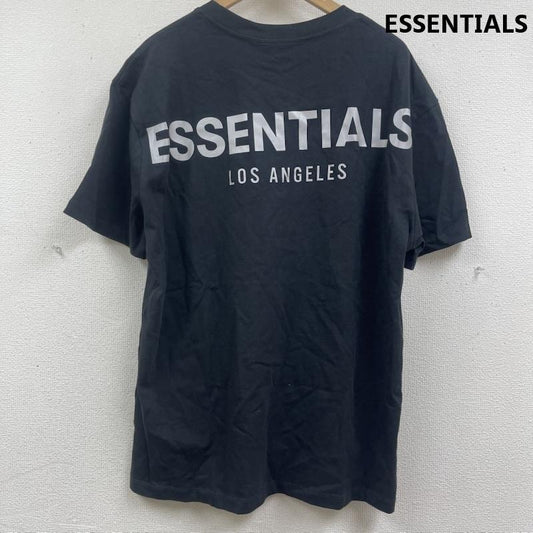 エッセンシャルズ ESSENTIALS Tシャツ 長袖 LA限定 ボクシーロゴ プリント Tシャツ カットソー M 黒 / ブラック / black メンズ USED 古着 中古 50161420
