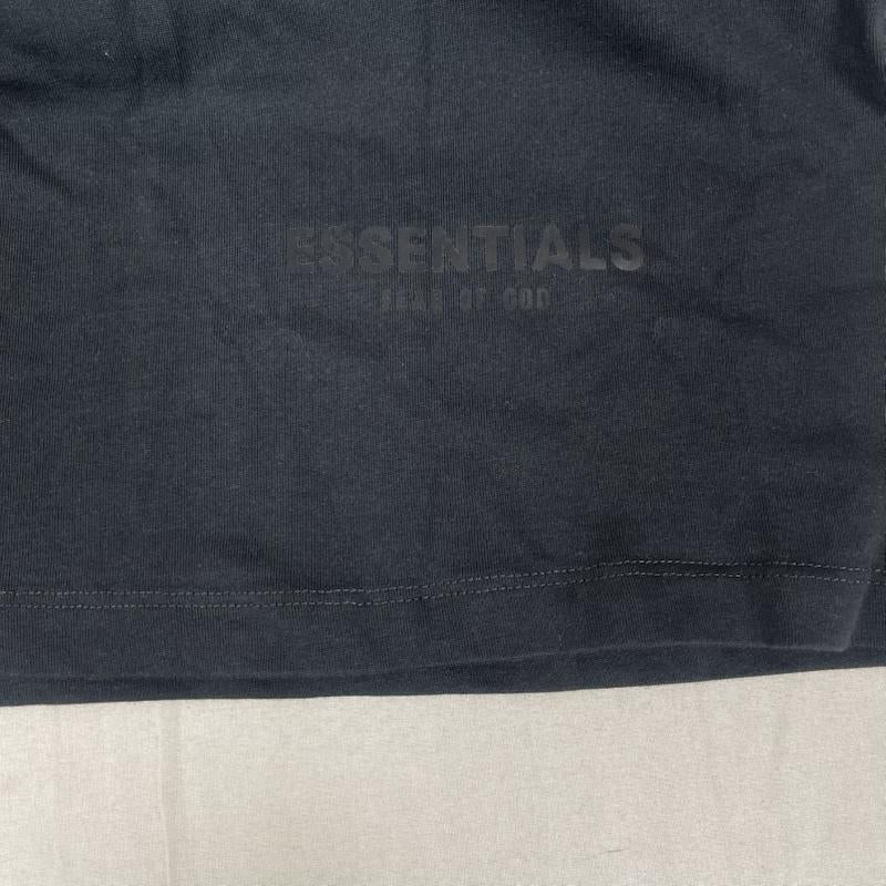 エッセンシャルズ ESSENTIALS Tシャツ 長袖 LA限定 ボクシーロゴ プリント Tシャツ カットソー M 黒 / ブラック / black メンズ USED 古着 中古 50161420