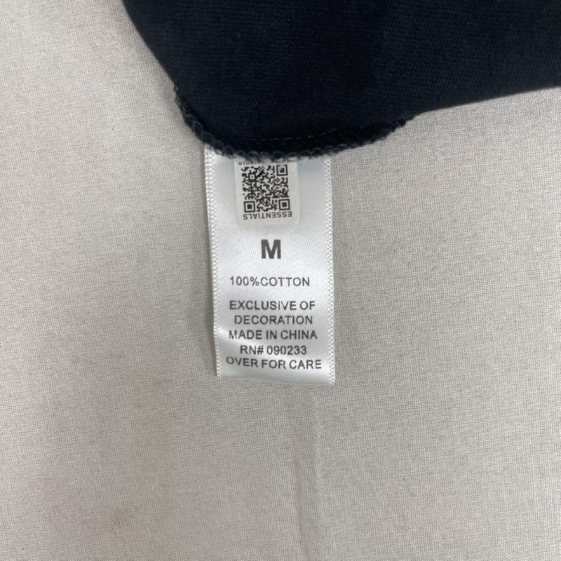 エッセンシャルズ ESSENTIALS Tシャツ 長袖 LA限定 ボクシーロゴ プリント Tシャツ カットソー M 黒 / ブラック / black メンズ USED 古着 中古 50161420