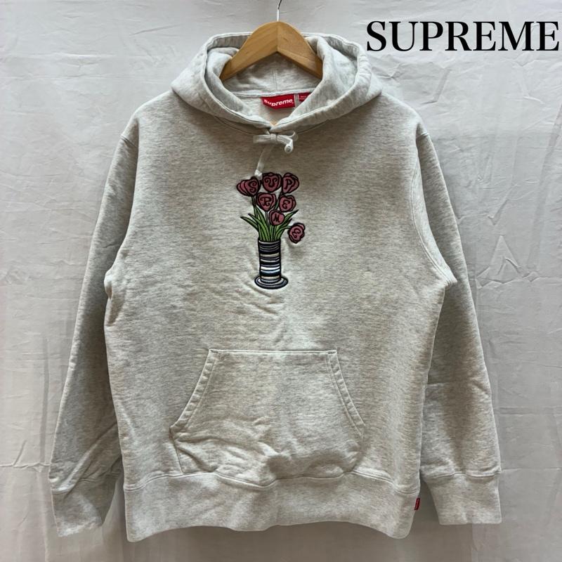 シュプリーム Supreme パーカー 長袖 2018FW Flowers Hooded Sweatshirt フラワー フーデッド スウェット シャツ S メンズ USED 古着 中古 50161424