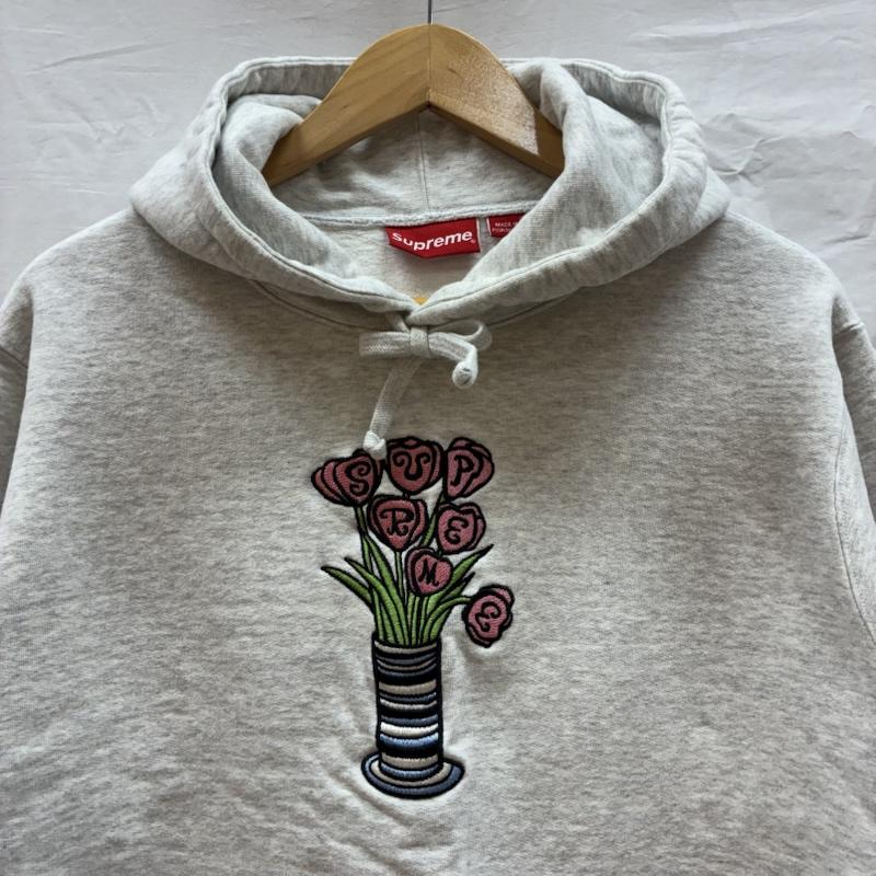 シュプリーム Supreme パーカー 長袖 2018FW Flowers Hooded Sweatshirt フラワー フーデッド スウェット シャツ S メンズ USED 古着 中古 50161424