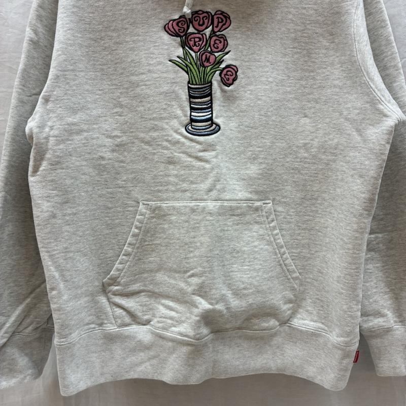 シュプリーム Supreme パーカー 長袖 2018FW Flowers Hooded Sweatshirt フラワー フーデッド スウェット シャツ S メンズ USED 古着 中古 50161424
