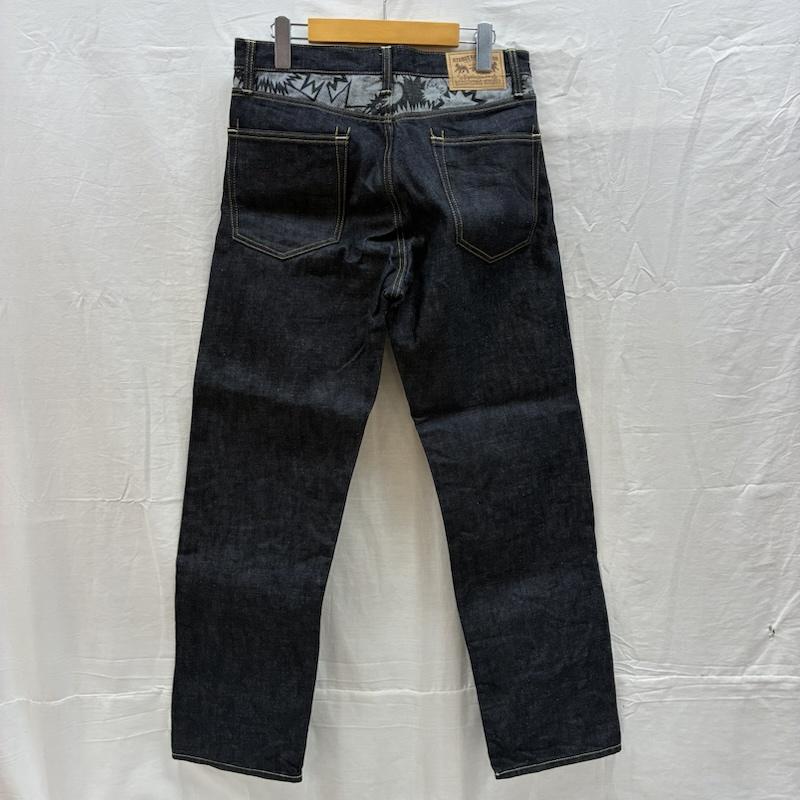 ステューシー STUSSY パンツ デニム、ジーンズ ROUGH AND RUGGED DENIM 裏総柄 切替 デニムパンツ 30インチ メンズ USED 古着 中古 50161425