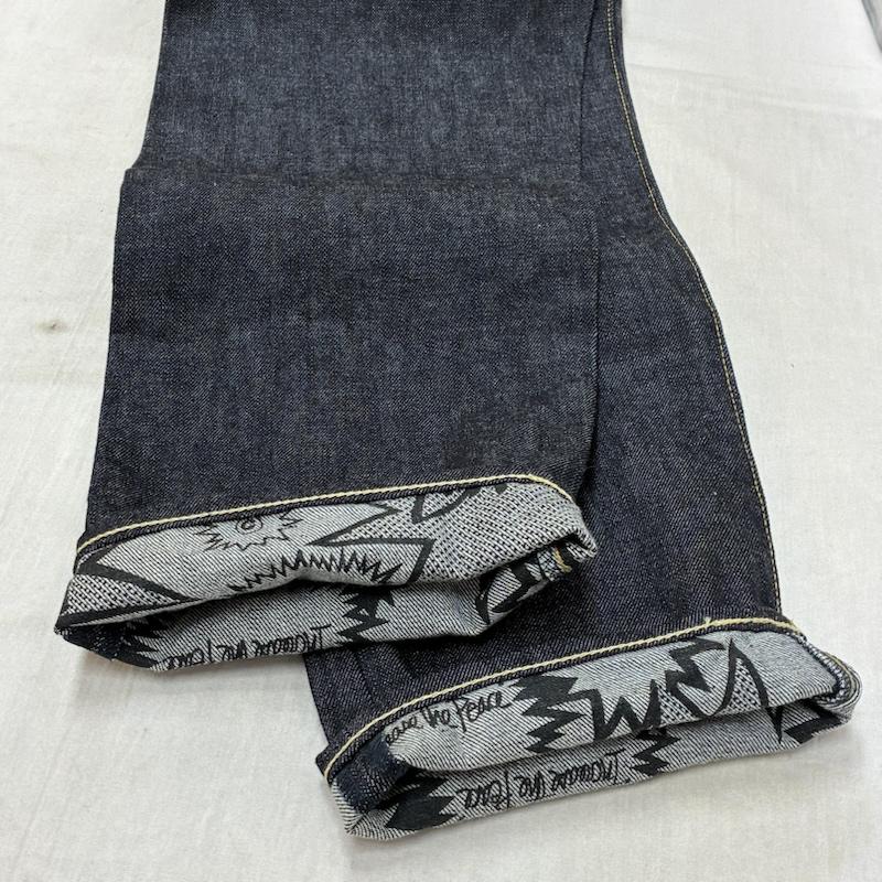 ステューシー STUSSY パンツ デニム、ジーンズ ROUGH AND RUGGED DENIM 裏総柄 切替 デニムパンツ 30インチ メンズ USED 古着 中古 50161425