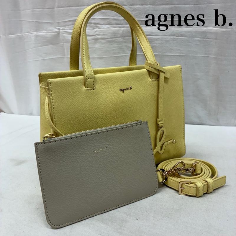 アニエス・ベー agnes b. ショルダーバッグ ショルダーバッグ ポーチ付き レザー 2WAY ハンド ショルダー バッグ 斜め掛け 手持ち ロゴ チャーム - レディース USED 古着 中古 50161443