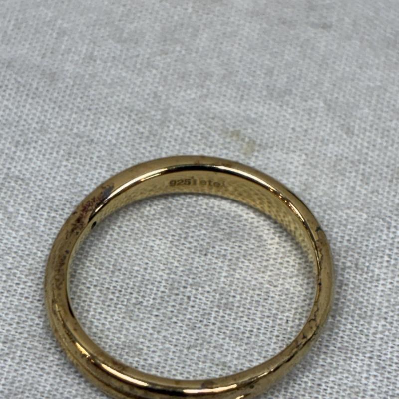エテ ete アクセサリー 指輪 ダイヤモンド クロス リング Silver925 イエローゴールド コーティング 0.008ct 11号 - レディース USED 古着 中古 50161445