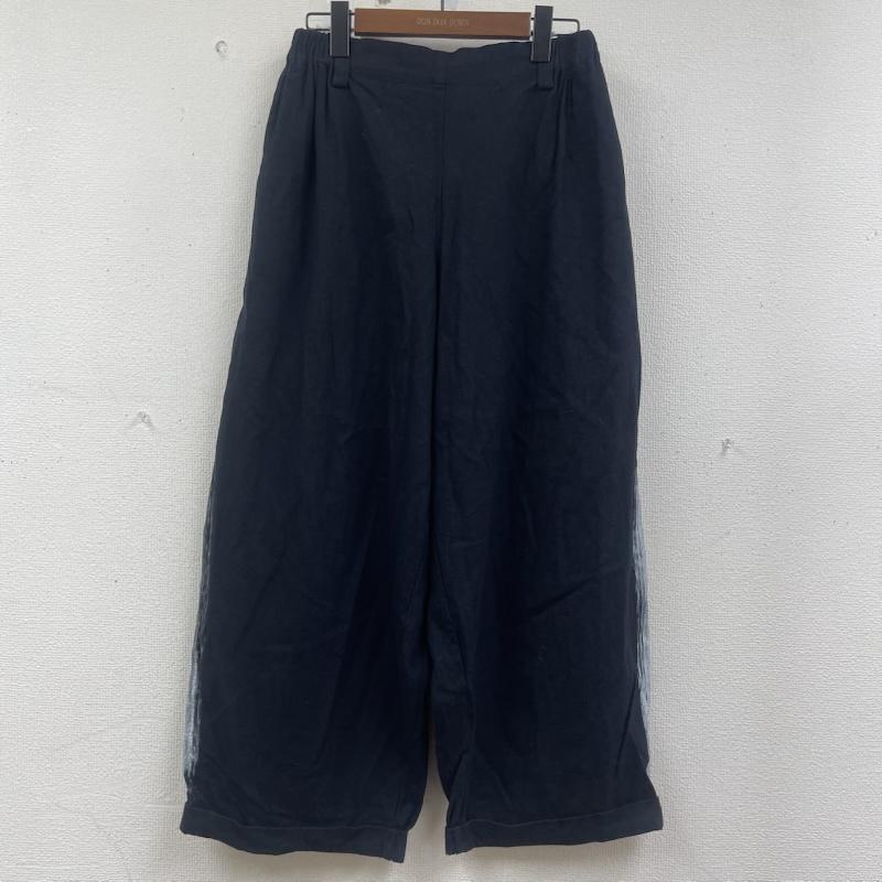 古着 USED パンツ ワークパンツ、ペインターパンツ 萠 MOYURU グラデーション ライン デザイン ワイド パンツ 黒 / ブラック / black レディース USED 古着 中古 50161454
