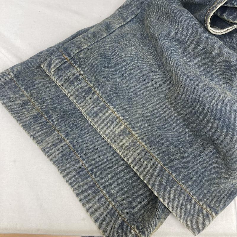 古着 USED パンツ ワークパンツ、ペインターパンツ ARGUECULTURE Dull wash cross infinity design デニム ワイド パンツ M インディゴ / インディゴ / Indigo メンズ USED 古着 中古 50161458