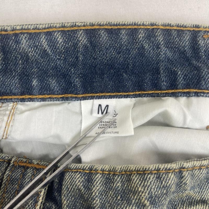 古着 USED パンツ ワークパンツ、ペインターパンツ ARGUECULTURE Dull wash cross infinity design デニム ワイド パンツ M インディゴ / インディゴ / Indigo メンズ USED 古着 中古 50161458